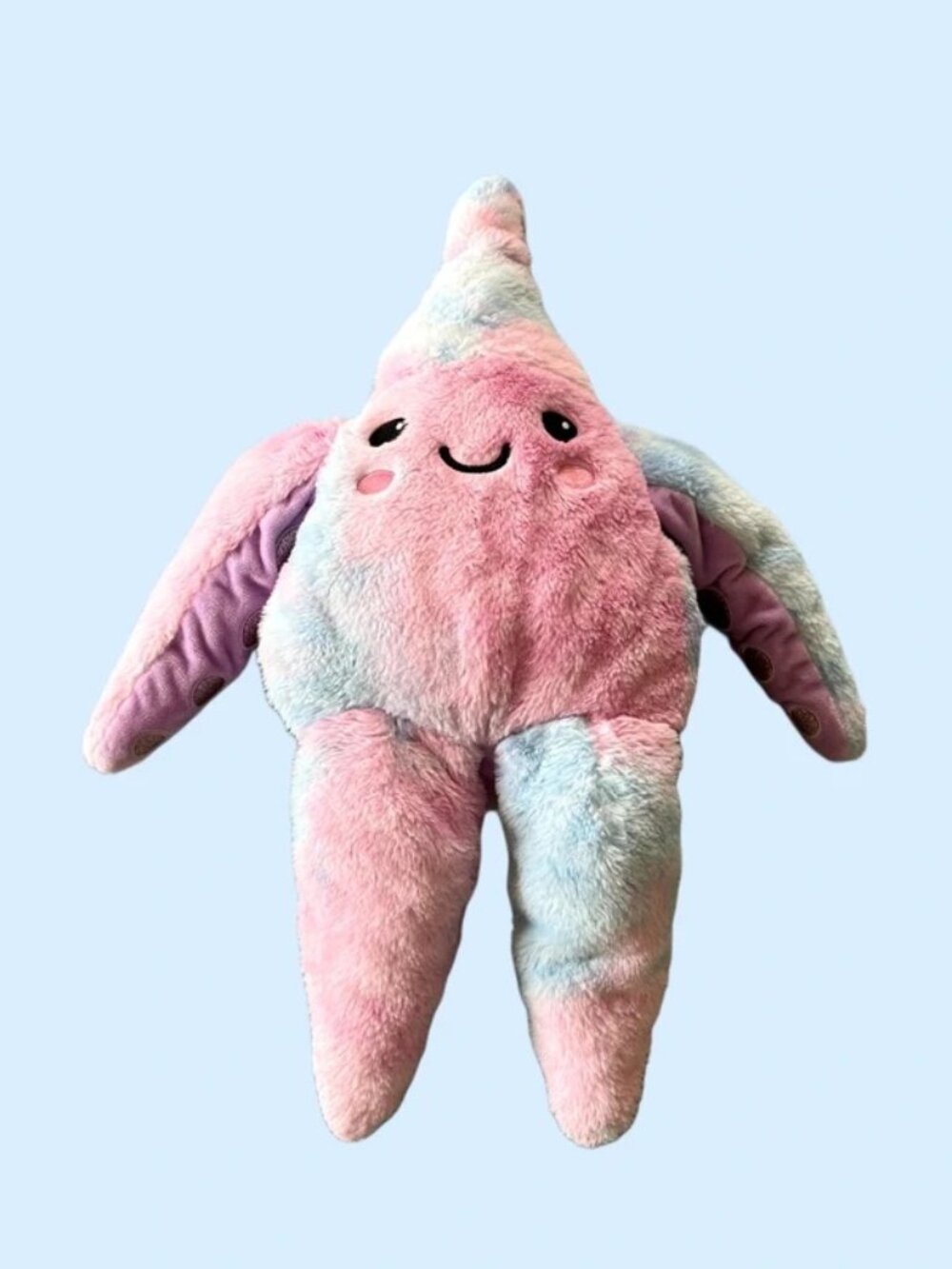 2 Scoops Tie-Dye Starfish Plush Pillow 24" Large Colorful Stuffed Plush Toy